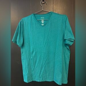Apt. 9 Men's Teal V-Neck Short Sleeve Tee